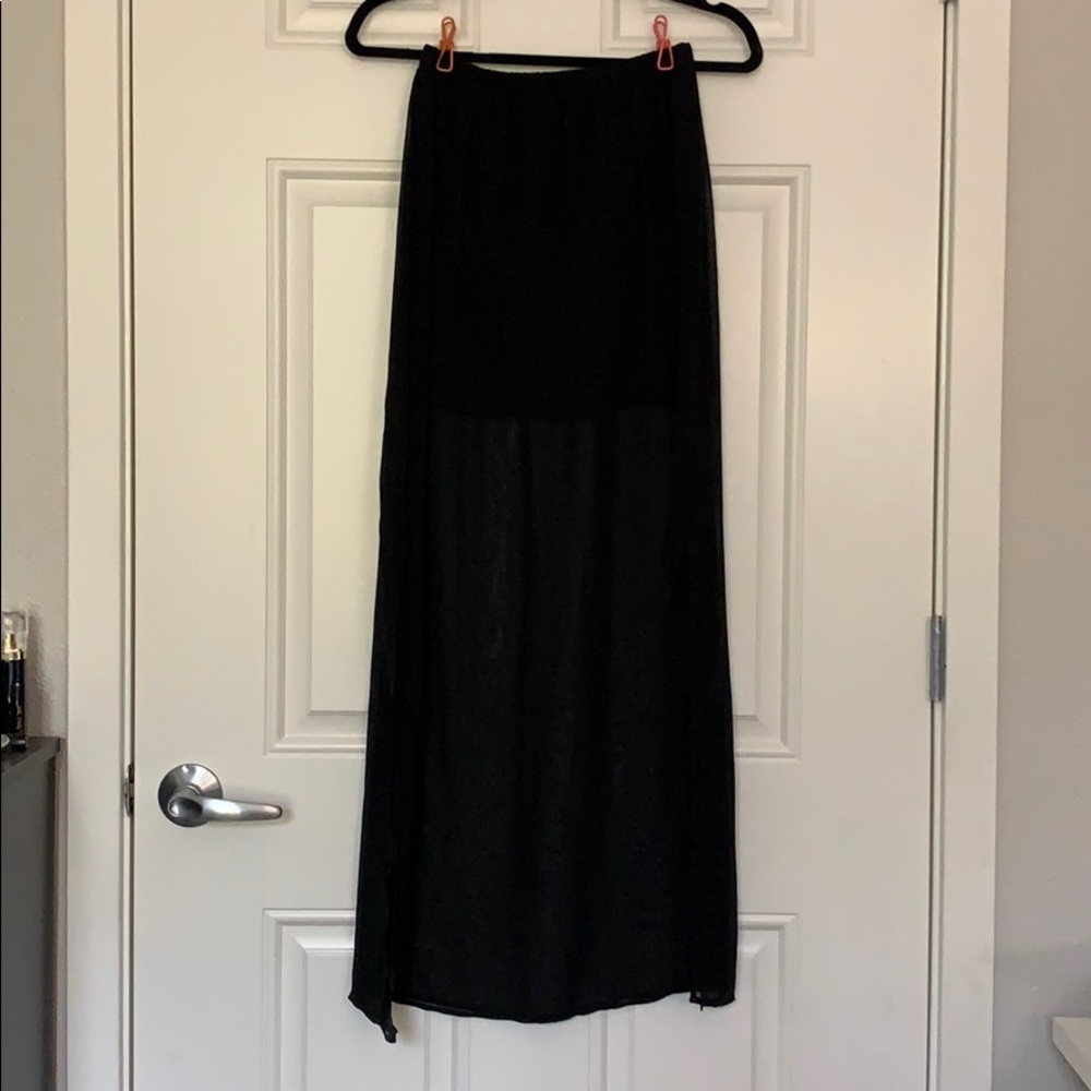 Black Maxi Skirt S